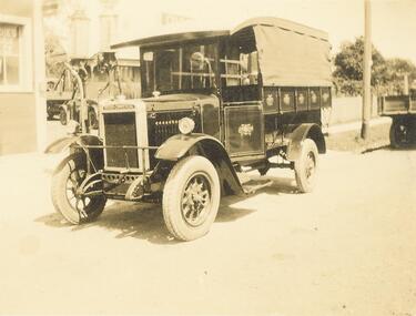 Photograph, Maroondah Highway West, Ringwood- c1924. Kenworthys Garage