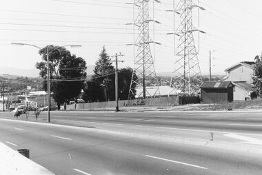 Photograph, Maroondah Highway West, Ringwood- 1969. Looking east from Heatherdale Road