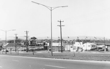 Photograph, Maroondah Highway West, Ringwood- 1969. Looking east from near Heatherdale Road