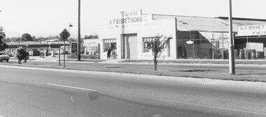 Photograph, Maroondah Highway West, Ringwood-1969. Looking east from A. F. Bisset & Sons