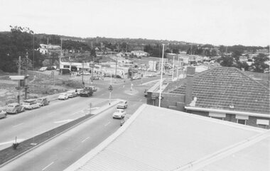 Photograph, Maroondah Highway West, Ringwood- 1962. Looking west from Town Hall