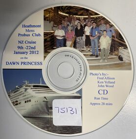 Photograph, Heathmont Men's Probus Club's cruise trip around New Zealand in 9-22 January 2012