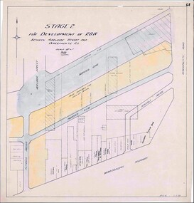 Map, Development of Right of Way Stage 2, Ringwood, Victoria - 1950