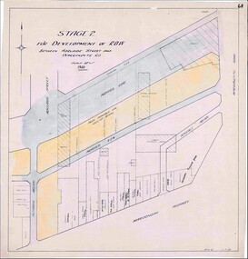 Map, Development of Right of Way Stage 2, Ringwood, Victoria - 1950