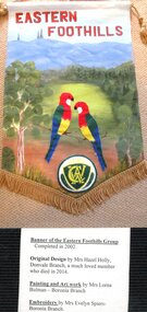 Banner, CWA Eastern Foothills Group in 2002