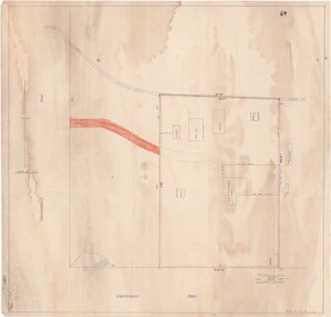 Map, 1958 Land Survey Drawing, Ringwood, Victoria