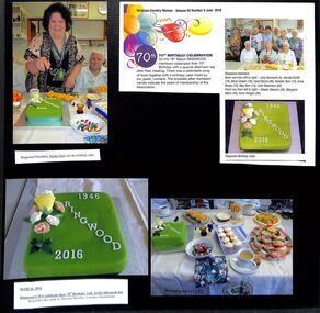 Photograph, Ringwood CWA celebrate its 70th birthday in March 2016, and cutting of the cake