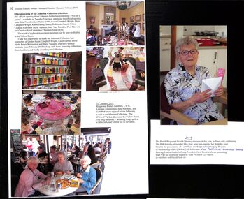 Photograph, Ringwood CWA craft exhibition and May Barr's 99th birthday in 2019