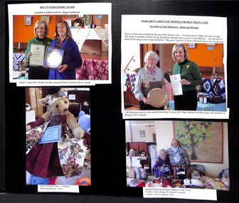 Mixed media, Ringwood CWA awards to members for best needlework and fruit cake in 2017