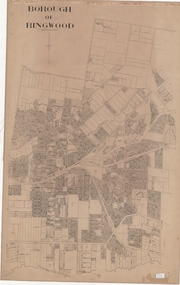 Map, Borough of Ringwood, Victoria - c.1950s