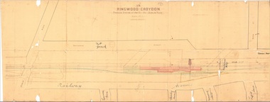 Plan - Proposed Ringwood East Railway Station, VR Ringwood-Croydon (Dublin Road)  - 1923