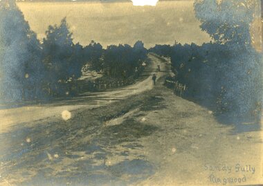 Photograph, Maroondah Highway, East Ringwood in 1870. Sandy Creek and Sandy Gully. Later dammed to create Ringwood Lake