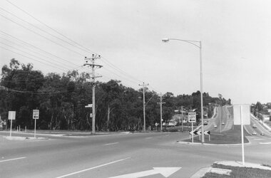 Photograph, Maroondah Highway East, Ringwood- 1969. Looking west towards Ringwood from Dublin Road