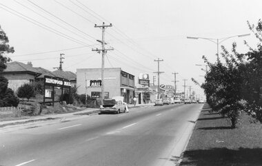 Photograph, Maroondah Highway East, Ringwood- 1969. Looking west towards Ringwood up from Ringwood Lake