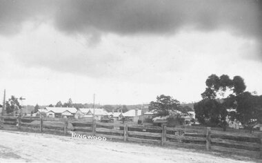 Photograph, Maroondah Highway Central, Ringwood- Methodist Church & Sunday School, 1914