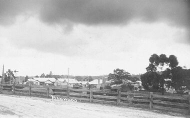 Photograph, Maroondah Highway Central, Ringwood - Methodist Church & Sunday School, 1914