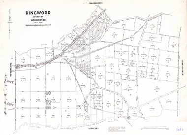 Map - Parish of Ringwood, County of Mornington, Victoria, Original Land Owners