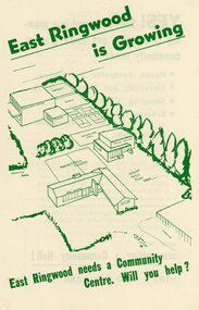 Pamphlet, East Ringwood is Growing