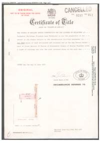 Document, Certificate of Title 1977 and Subdivision Plan 1999 - 21-23 Bemboka Road Warranwood, Victoria