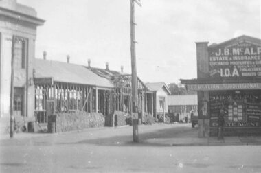 Photograph, Maroondah Highway Central, Ringwood. Extensions to Town Hall- c1930's