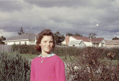 Photograph, Jeanine Quaife at 8 Tamar Street, Ringwood, Victoria - c.1960s