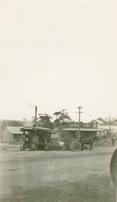 Photograph, Maroondah Highway Central, Ringwood. Laying water main in Main Street, 1935. Looking towards the east