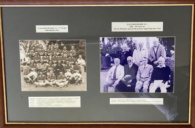 Photograph, East Ringwood Football Club Seconds Premiers 1951 and Reunion in 2001