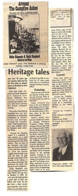 Newspaper - Clipping, Book review “Around the Campfire Ashes” co-authored by Ringwood resident Keith Shepherd