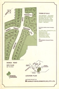 Flyer, Land Sale Advertisement - Banool Gardens Subdivision, Ringwood, Vic. c.1985