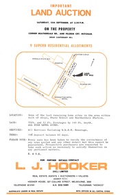 Flyer, Residential Land Auction  - Heatherdale Road, Ringwood - 1973