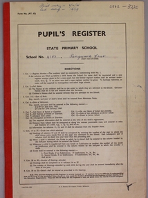 Administrative record, Ringwood East State School No 4180-Pupil Register (Book 9 of 15). Oct 1966 - Dec 1969 . Registration Numbers 2862 to 3220