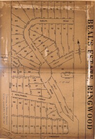 Document - Folder, Beale's Estate Subdivision, Ringwood, Victoria - circa 1960