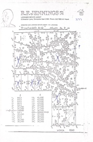 Document, Land Sale Map and Price List - Pinewood Rise Subdivision, Ringwood, Victoria - (Undated, circa 1988)