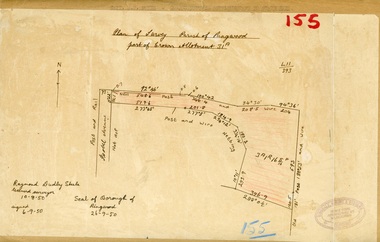 Map, Plan of Survey, Parish of Ringwood - Part of Crown Allotment 31A - 1950