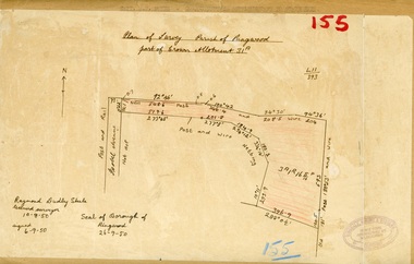 Map, Plan of Survey, Parish of Ringwood - Part of Crown Allotment 31A - 1950