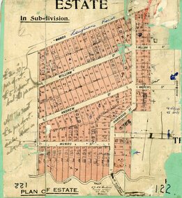 Map, Subdivision Plan, Loughnans Road, Ringwood - circa 1922