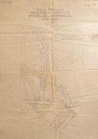 Map - Plans of Subdivision, Part of Crown Allotments 35 & 39, Parish of Warrandyte