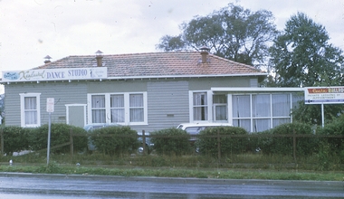Photograph, Kenlaurel Dance Studio, Corner Bourke and Ringwood Street, Ringwood, early 1960s.  Formerly Winnington Grammar School
