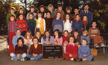 Photograph, Joyce Martin, Ringwood East Primary School 3 & 4 R in 1977