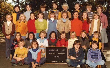 Photograph, Joyce Martin, Ringwood East Primary School 4H in 1977