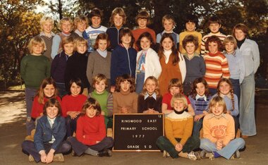 Photograph, Joyce Martin, Ringwood East Primary School 5 D in 1977