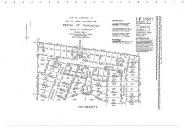 Document - Subdivision Plan, Part of Crown Allotment 32B Parish of Ringwood, County of Mornington Vol 6051 Fol 111 - LP26857