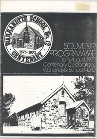 Booklet - Souvenir Programme, Warrandyte School No.12 Centenary 1875-1975