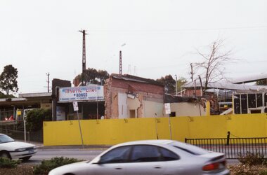 Photograph, Ringwood Railway Precinct circa 2009, demolished buildings on east side on entrance
