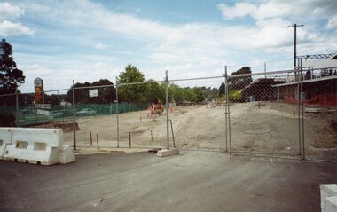Photograph, Ringwood Railway Precinct circa 2009, demolished buildings all gone on east side on station entrance
