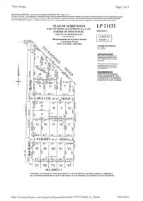 Document - Subdivision Plan, LP21132 Part of Crown Allotment 14A & 14B, Parish of Ringwood, County of Mornington Vol 4929 Fol 657 - (Undated, circa 1920s/30)
