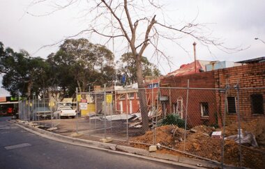 Photograph, Ringwood Railway Precinct circa 2009, demolition of east part of heritage station building