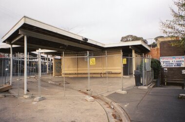 Photograph, Ringwood Railway Precinct circa 2009, demolition of taxi ranks and toilet
