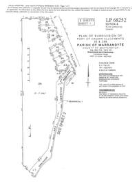 Document - Subdivision Plan, LP113220 Part of Crown Allotments 35 & 39B, Parish of Warrandyte, County of Mornington, Vol 6421  Fol 183 & 184 - 1965