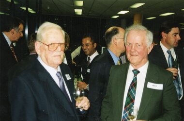 Photograph, Alan Carter (CE Carter & Sons) on left and Max Capon (Complete Floor Service) on right, Ringwood 2003